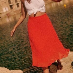 Coral Sezane Dino Skirt